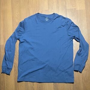 George Men’s Classic Blue Long Sleeve T-Shirt – Size XL